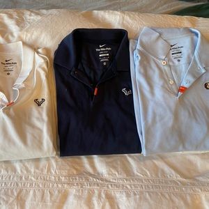 3x Men’s Rafa Nadal Tennis Dry Fit Polos size Medium